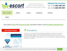 Tablet Screenshot of escortiwspolnicy.pl